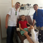 Tinerii Sebastian şi Dimitrie în vizită la fratele Nicolae Cosmin Paunescu